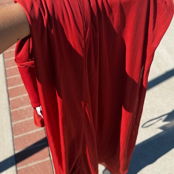 AZAZIE ALMENDRA A-Line Sweetheart Neckline Mesh Floor-Length Dress Rust - Picture 12 of 12